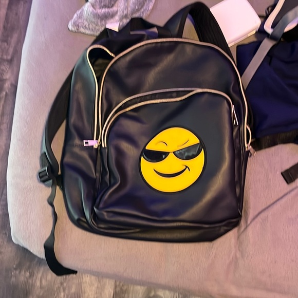 Leather emoji backpack - Picture 1 of 2